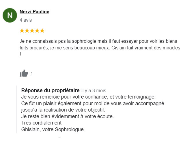 Tmoignage Satisfaction Sophrologie-lepontetfr