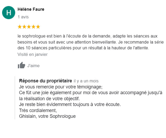 Tmoignage Satisfaction Sophrologie-lepontetfr